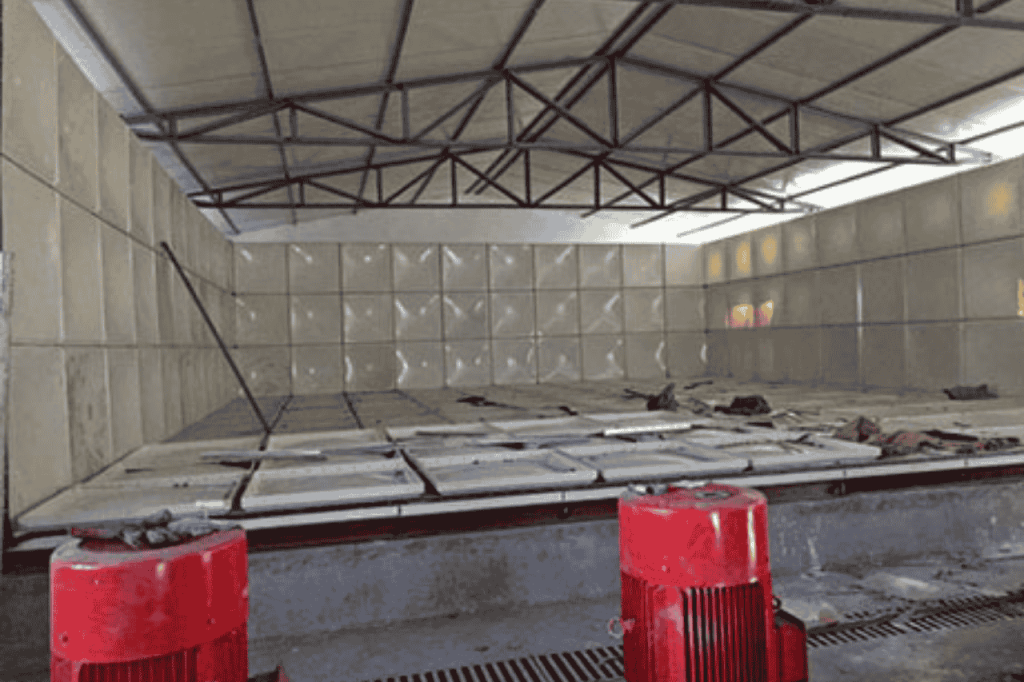 FRP water tank repair
