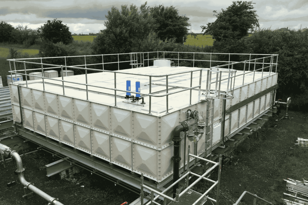 commercial water tank cleaning, sectional water tank