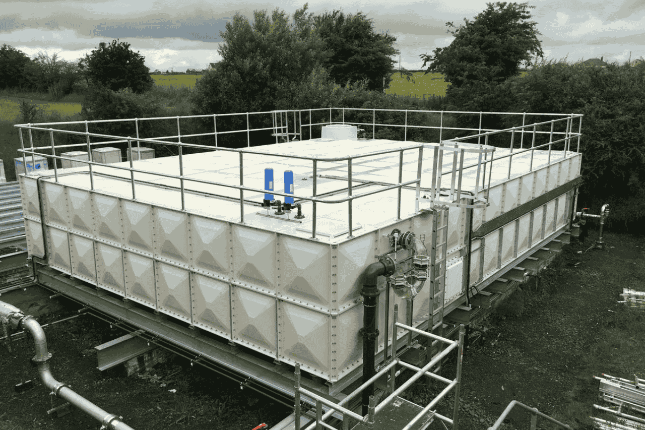 commercial water tank cleaning, sectional water tank