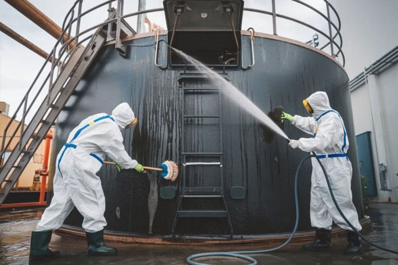 water tank cleaning